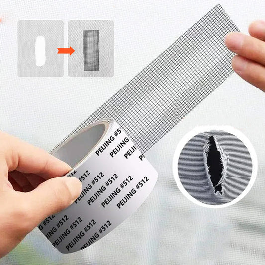 Window screen net repair tape