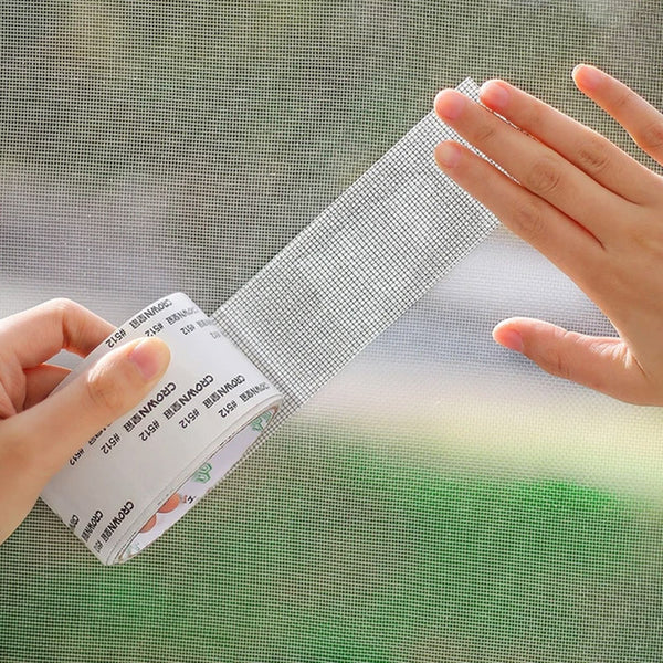 Window screen net repair tape
