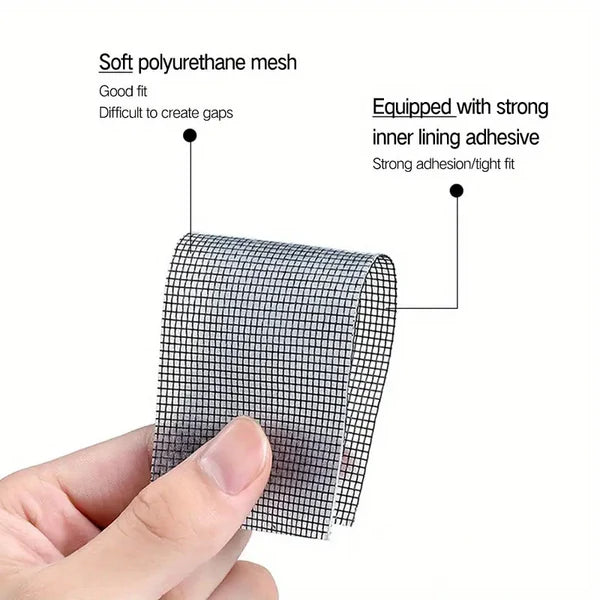Window screen net repair tape